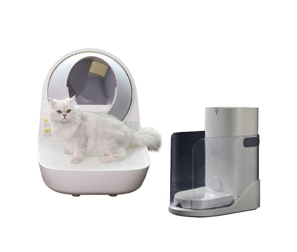 LG헬로렌탈 캣링크 프로 럭셔리 원 고양이 자동화장실 자동급식기 36,48,60개월 의무약정 등록비 면제-헬로하이렌탈